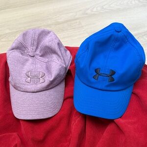 Under Armour Lavender and Royal Blue Caps